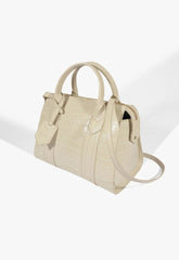 BOLSA BOWLING NAY CROCO BRANCA S 50015 0838 0002 SCHUTZ